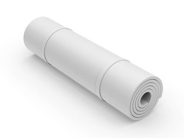 istock Blank yoga mat for branding and mockup. 1324234544