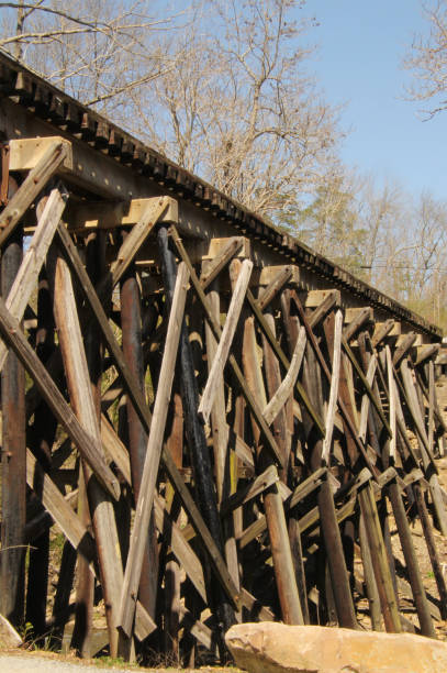 istock Wooden Railroad Trestle 1324234579