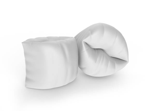 istock Blank inflatable swim arm bands, 3d illustration. 1324235043