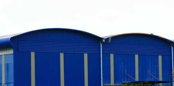 istock Blue Industrial storehouse 1324235070