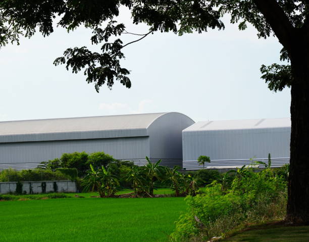 istock IndustrialWarehouse buildings in nature 1324235276