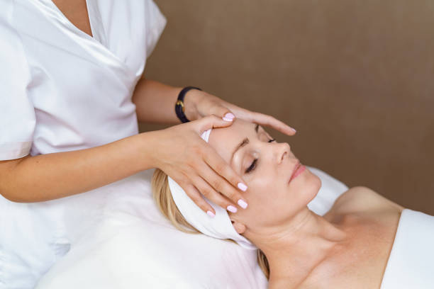 istock Facial massage beauty treatment. 1324237837