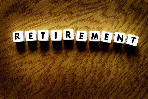 istock Retirement plan planning words to retire from work with financial independence 1324247777