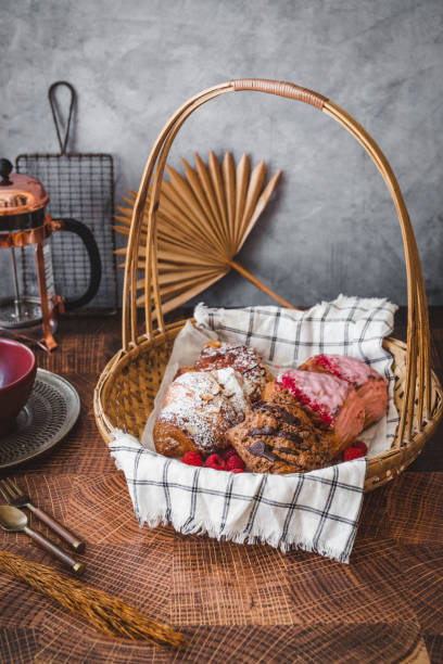 istock Bakery Assortment of Pastries and Croissants 1324258105