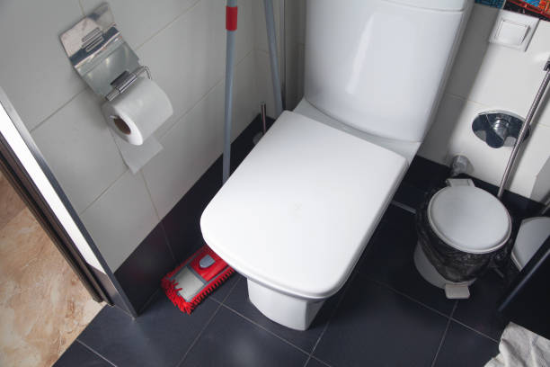 istock White toilet bowl in the restroom. 1324258192
