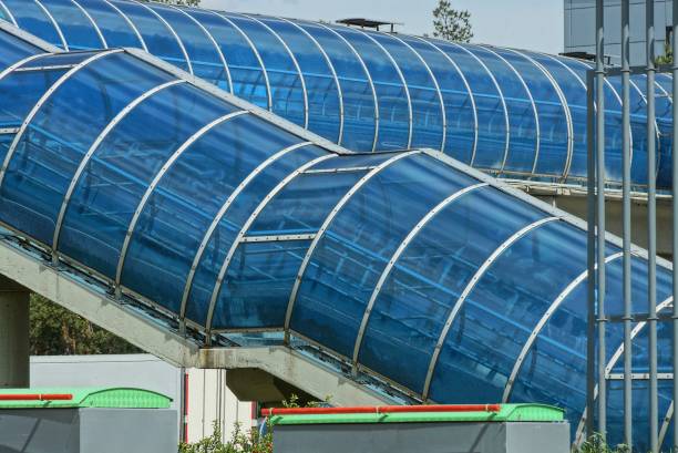 istock pedestrian crossing from a long blue plastic tunnel on a concrete foundation 1324266785