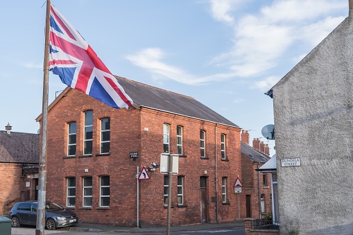 Headquarters of the Democratic Unionist Party (DUP).  Belfast, Northern Ireland.