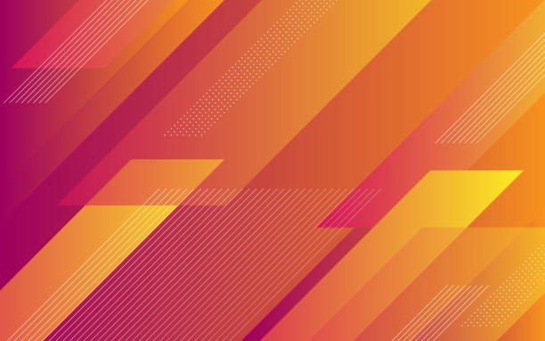 illustrations, cliparts, dessins animés et icônes de arrière-plan abstrait moderne avec dégradé violet rouge orange couleur avec élément rétro. - striped backgrounds wallpaper pattern red