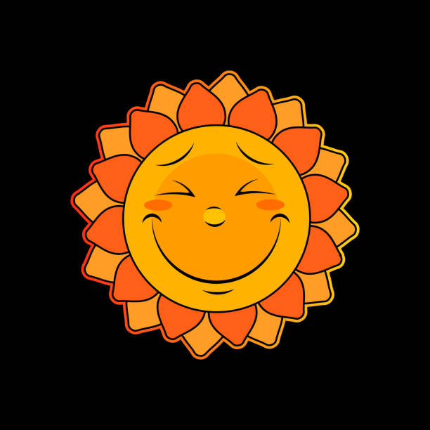 Sun icon, summer sun weather symbol, vector Sun icon, summer sun weather symbol, vector illustration. sonne stock illustrations