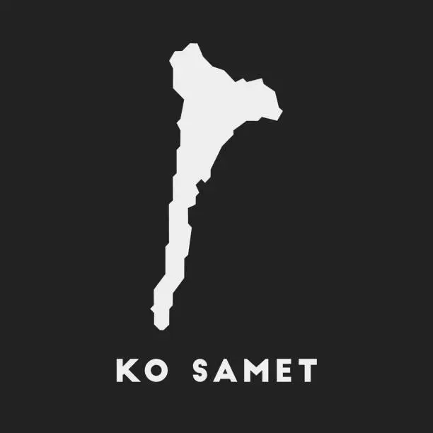 Vector illustration of Ko Samet icon.