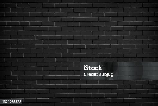 istock Black Brick Wall 1324275828