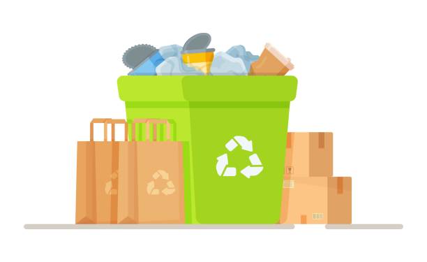 istock Landfill disposal. Decontamination of industrial waste. Unauthorized landfills. 1324279736