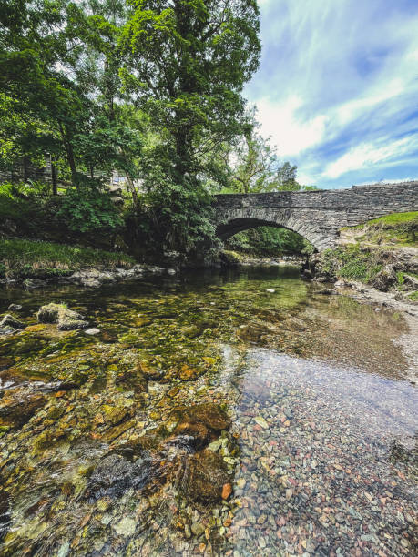 istock Shallow stream with crystal clear water at Elterwater, Ambleside 1324287516