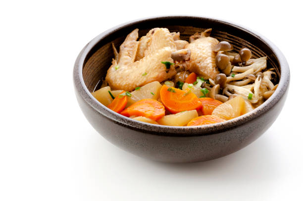 istock japanese food, simmered chicken wing and vegetable 1324289032