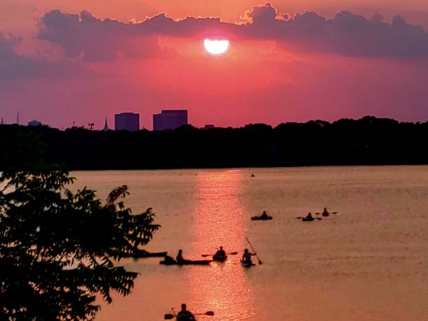 istock Sunset over White Rock Lake Dallas, Texas 1324289207