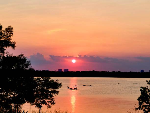 istock Sunset over White Rock Lake Dallas, Texas 1324289209