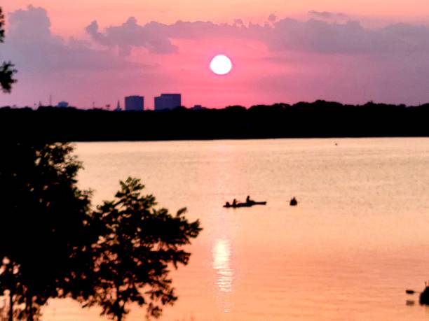 istock Sunset over White Rock Lake Dallas, Texas 1324289212