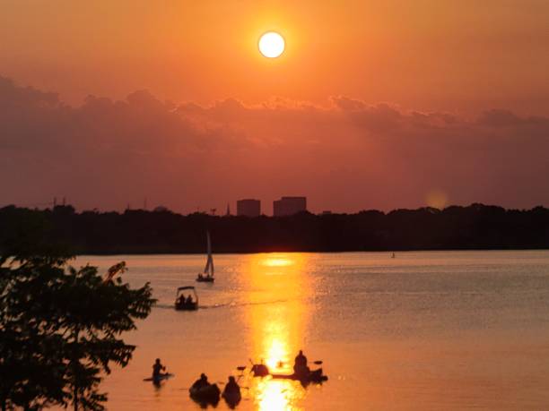 istock Sunset over White Rock Lake Dallas, Texas 1324289213