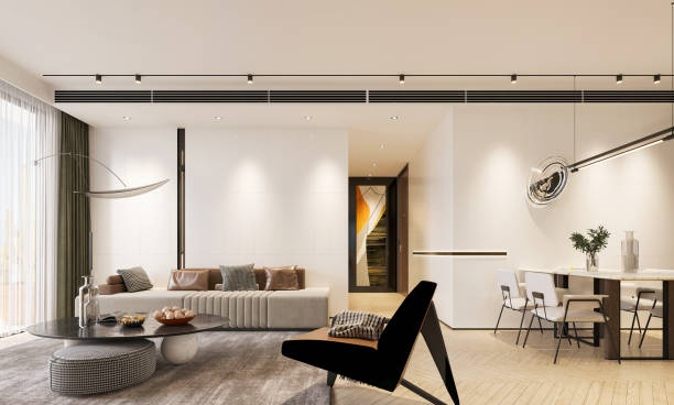 istock 3d render of modern living room 1324293090