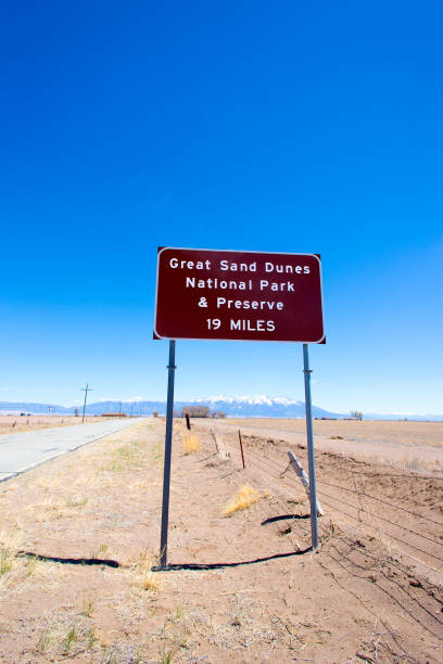 istock Directional Sign to Great Sand Dunes, Colorado 1324293169