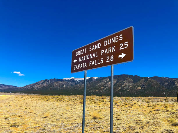istock Directional Sign to Great Sand Dunes, Colorado 1324293172