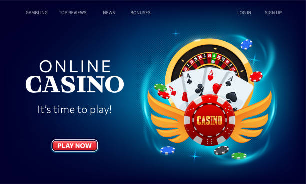istock Playing cards, roulette wheel and poker chips fly casino 1324294176