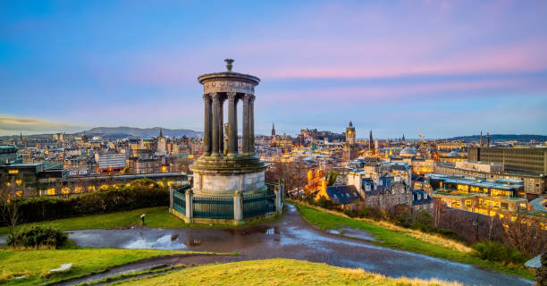 istock Old town Edinburgh city skyline, Scotland 1324295134