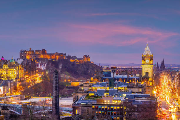 istock Old town Edinburgh city skyline, Scotland 1324295139