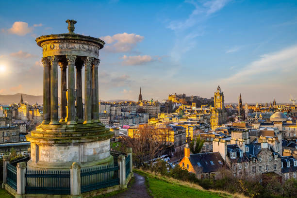 istock Old town Edinburgh city skyline, Scotland 1324295156