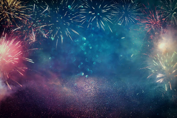 istock abstract holiday firework background. 4th of july concept 1324299213