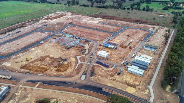 istock Aerial image of housing development 1324301717