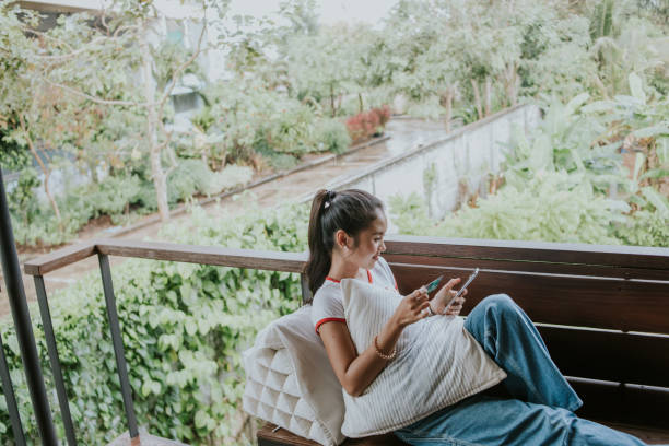 istock Staycation and  online shopping at home 1324303308