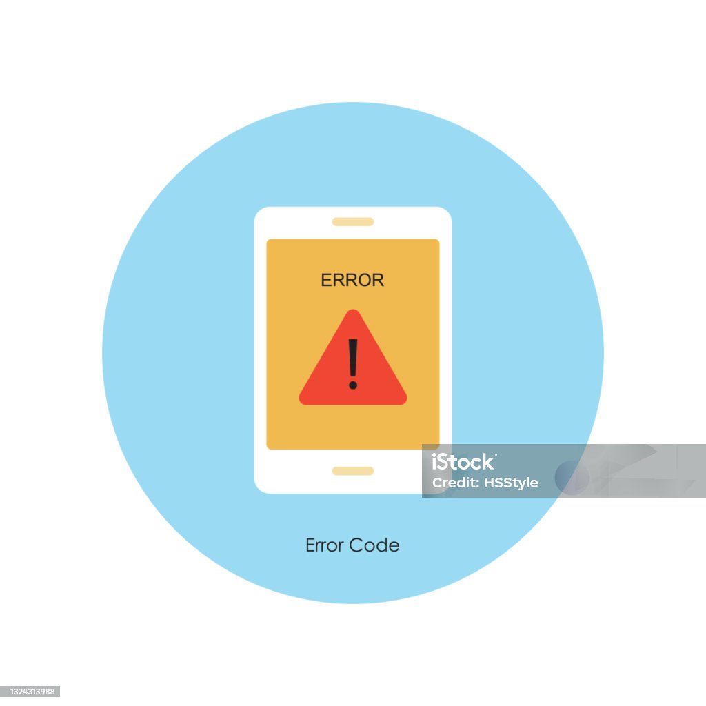 Phone Error. Sign Smartphone Error Code Stock Illustration - Download Image Now - Advice ...