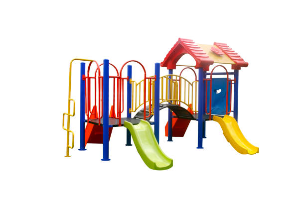 istock Colorful playground for children. Isolated on white 1324318041