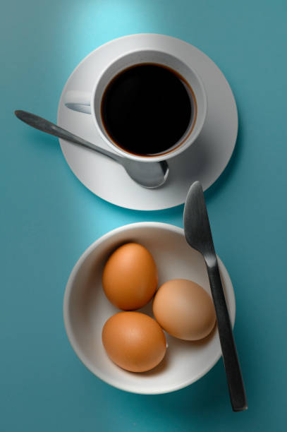 istock Aroma Arabica coffee serve with boiled eggs and others for breakfast 1324319124