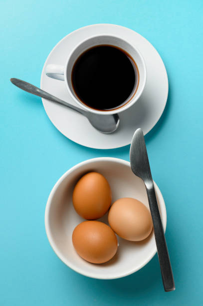 istock Aroma Arabica coffee serve with boiled eggs and others for breakfast 1324319129