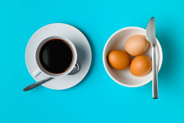 istock Aroma Arabica coffee serve with boiled eggs and others for breakfast 1324319130