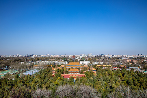 Panoramic view of the central axis of Beijing