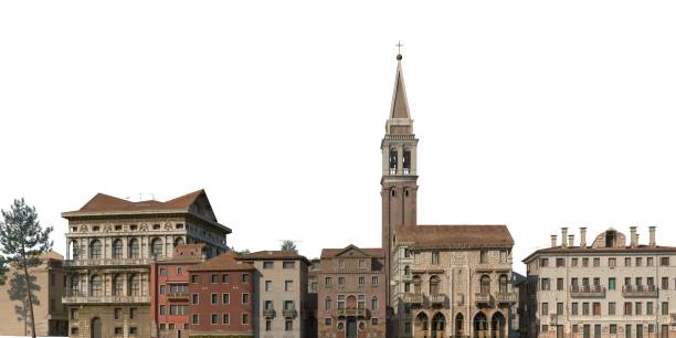 istock Cityscape 3d illustration isolated on white background 1324321725