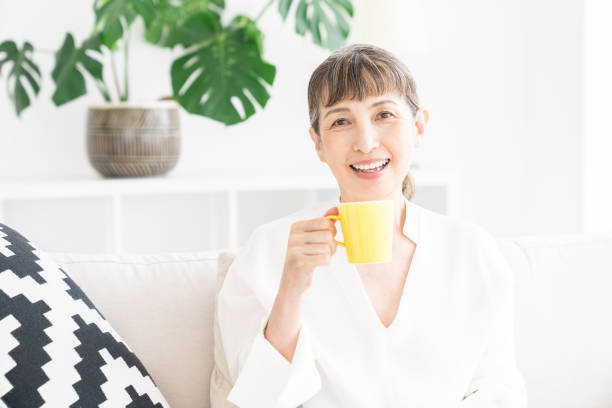 istock senior age woman who drink coffee 1324326994