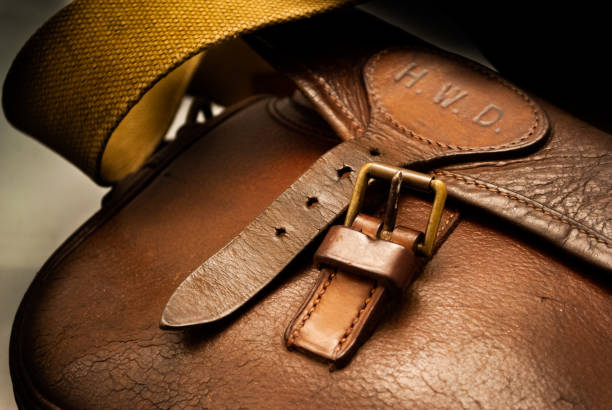 istock Victorian Leather Shotgun Cartridge Case 1324327203