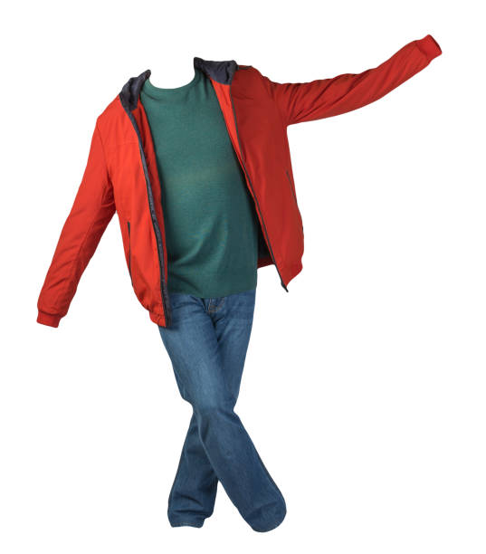 istock jacket, sweater and blue jeans isolated on white background. casual clothes 1324328259