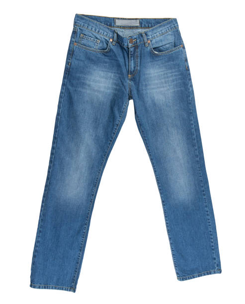 istock Blue jeans isolated on white background.Beautiful jeans 1324328317