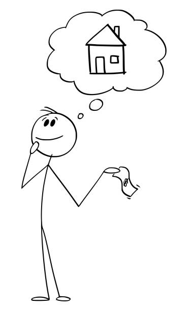 6,404 Stick Figure House Illustrations & Clip Art - iStock | House drawing