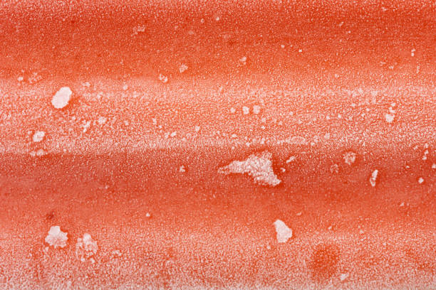 frozen popsicle close up as background and texture stock photo