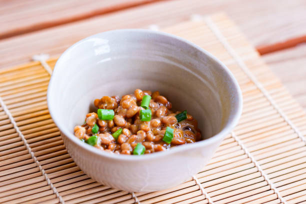 Japanese traditional healthy food Natto traditional food mito ibaraki stock pictures, royalty-free photos & images