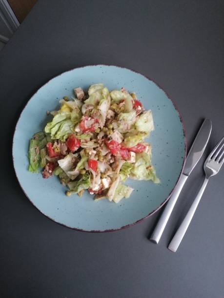 ensalada verde con atún - tuna salad sandwich fotografías e imágenes de stock