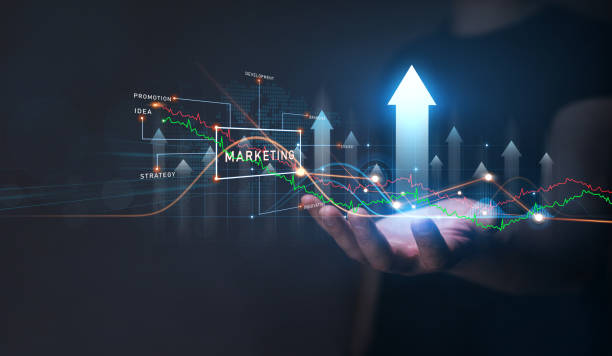 istock Digital marketing concept.Businessman holding analysis a graph growth. Development and analysis contents on global network. 1324346794