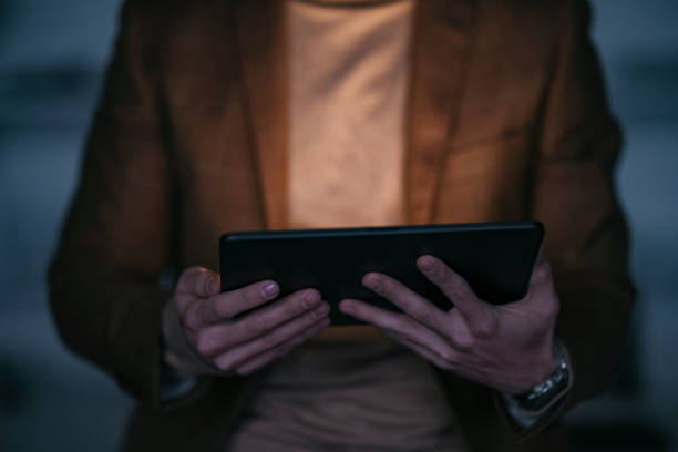 istock Late Night Work At Home:Anonymous Businessman With Tablet 1324348220