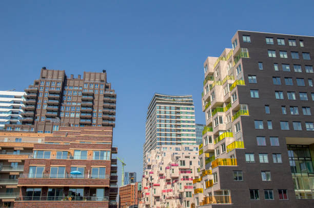 Skyline Zuidas At Amsterdam The Netherlands 21-4-2019